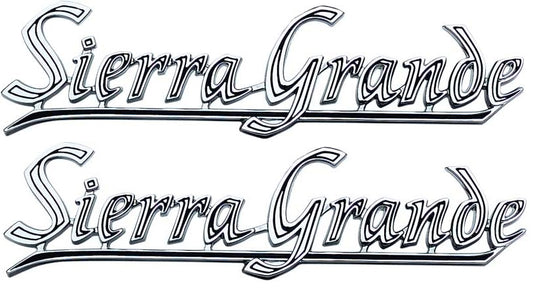 Emblem, 1969-1972 GMC Sierra Grande Quarter - PR