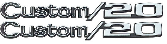 Emblem, 1969-1972 Truck Custom 20 Fender - PR
