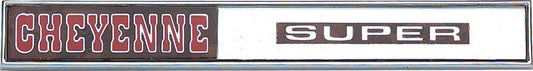 Emblem, 1971 Truck Glove Box Door Cheyenne Super