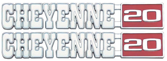 Emblem, 1971-1972 Cheyenne 20 Fender - PR