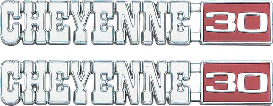 Emblem, 1971-1972 Cheyenne 30 Fender - PR