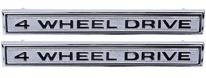 Emblem, 1969-1972 Truck 4 Wheel Drive Fender - PR