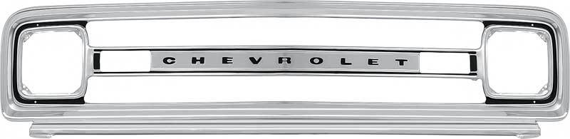 Grill, 1969-1970 Chevrolet Truck Outer With Stamped Letters