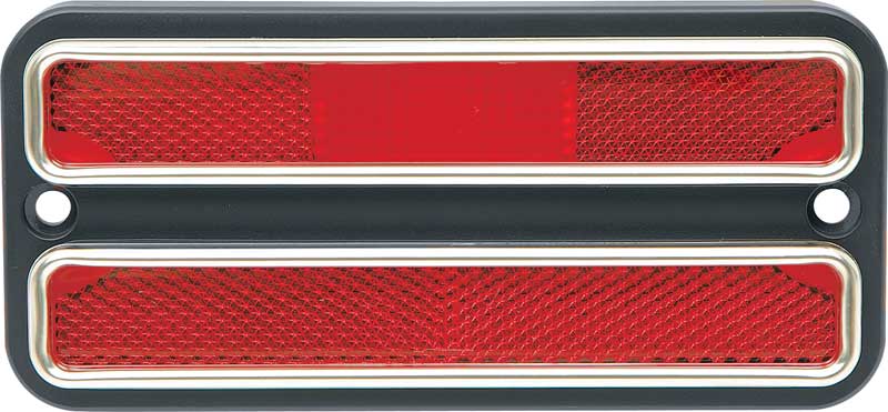 Lens, 1968-1972 Truck Rear Red Marker With Chrome