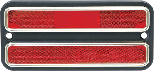 Lens, 1968-1972 Truck Rear Red Marker With Chrome