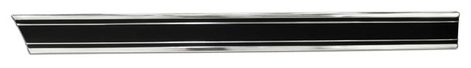 Molding, 1969-1972 Truck Long Bed Black Front Of Rear Wheel - RH