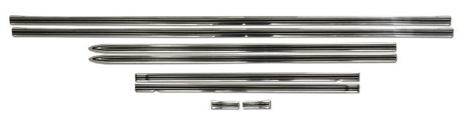Molding Set, 1969-1972 Truck Fleetside Upper Short Bed - 8 Pc