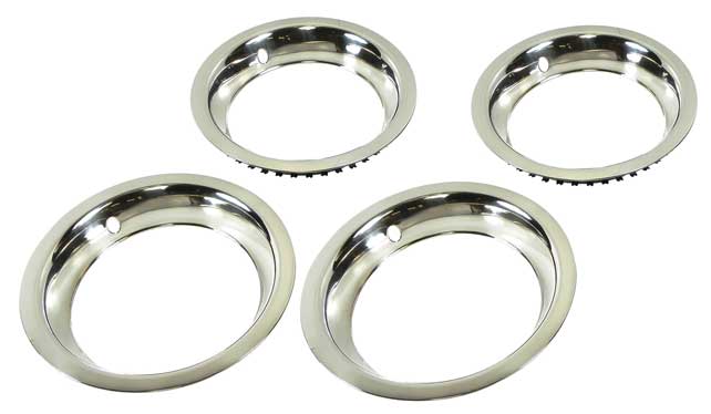 Trim Rings, 14X7 Stainless Steel Rounded Edge - Set