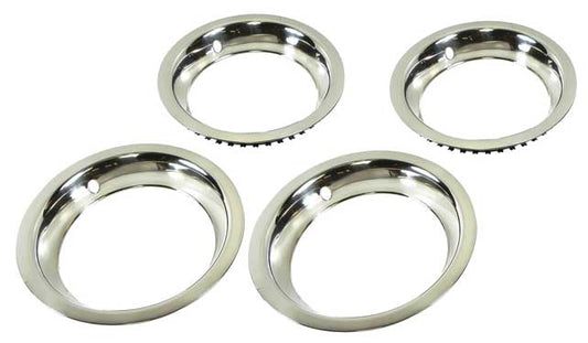 Trim Rings, 14X7 Stainless Steel Rounded Edge - Set