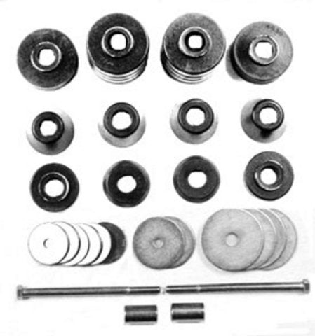 Bushing, 1967-1972  1/2 Ton And 3/4 Ton 4WD Body Mount Set -Polyurethane