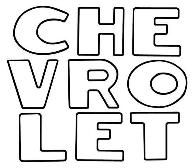 Decals, Chevrolet Fleetside Tailgate Letters