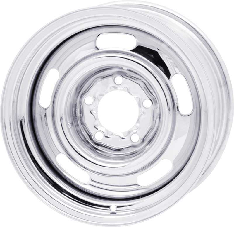 Wheel, 15 X 8 Truck Chrome Rally (5 On 5) - Reproduction