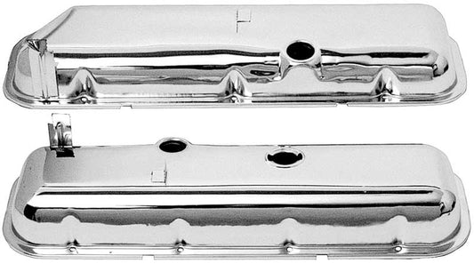 Valve Cover, 1967-1972 Chevelle El Camino OEM With Power Brake Big Block Chrome With Drippers - PR