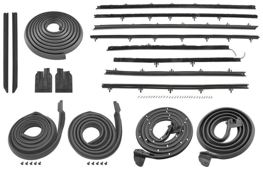 Weatherstrip Kit, 1966-1967 Chevelle Coupe-Original Outer Felts