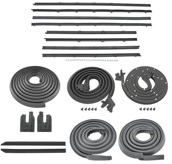 Weatherstrip Kit, 1968-1972 Chevelle With Original Outer Felts