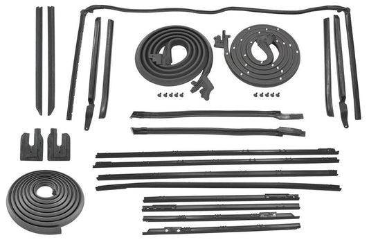Weatherstrip Kit, 1968-1972 Chevelle Convertible With Original Outer Felts