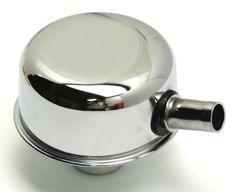 Push-In Breather With Tube-Chrome