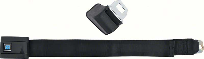 Seat Belt, 1968-1972 Chevelle El Camaro Nova - RH Black - with starburst - Each