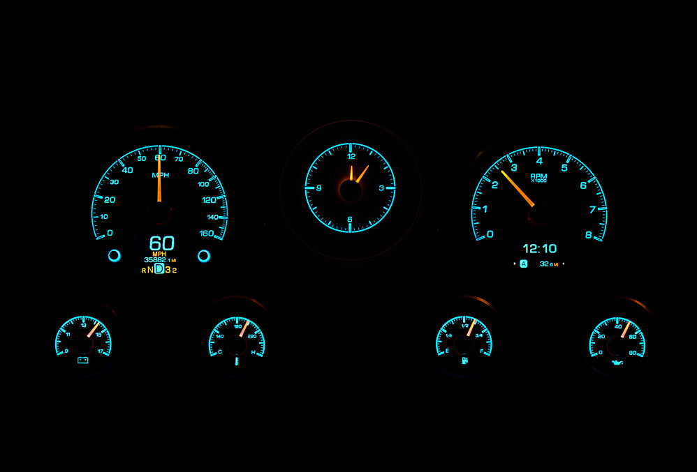 Dakota Digital Gauges, 1967-1972 GM Truck HDX