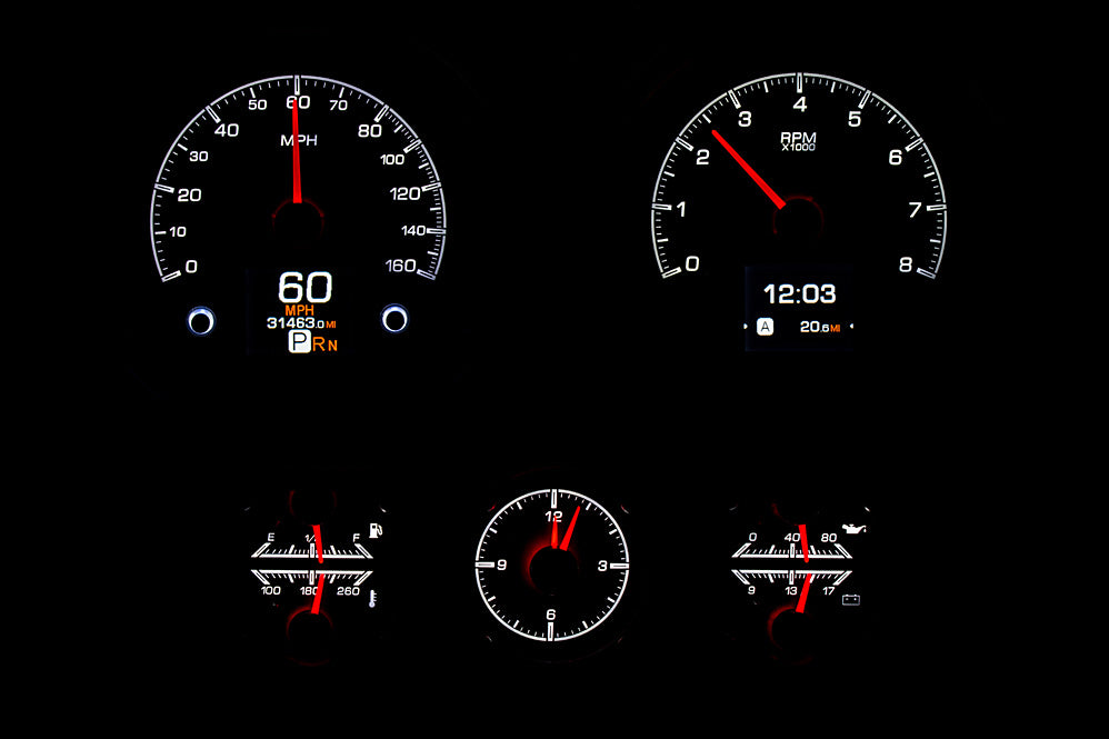 Dakota Digital Gauges, 1967 Camaro Dakota Digital HDX With Console Gauges
