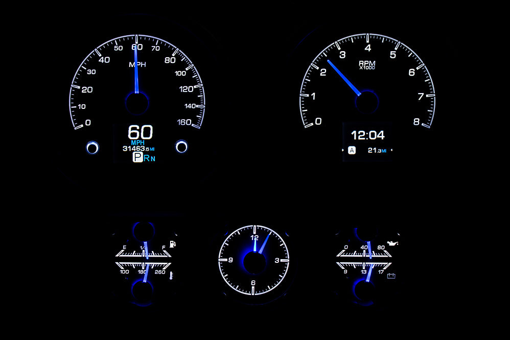 Dakota Digital Gauges, 1967 Camaro Dakota Digital HDX With Console Gauges