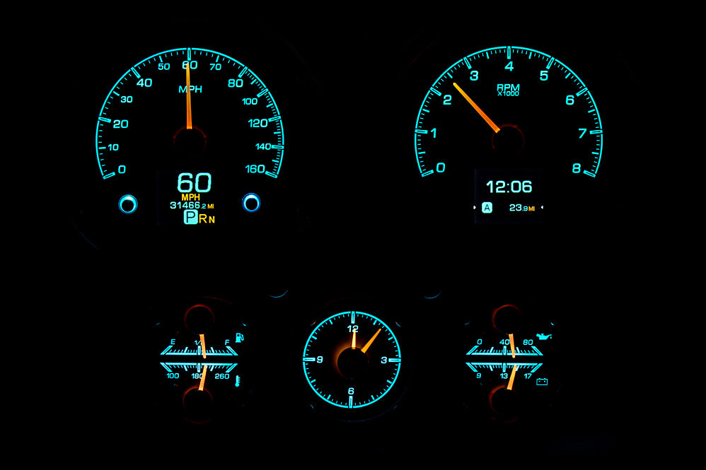 Dakota Digital Gauges, 1967 Camaro Dakota Digital HDX With Console Gauges