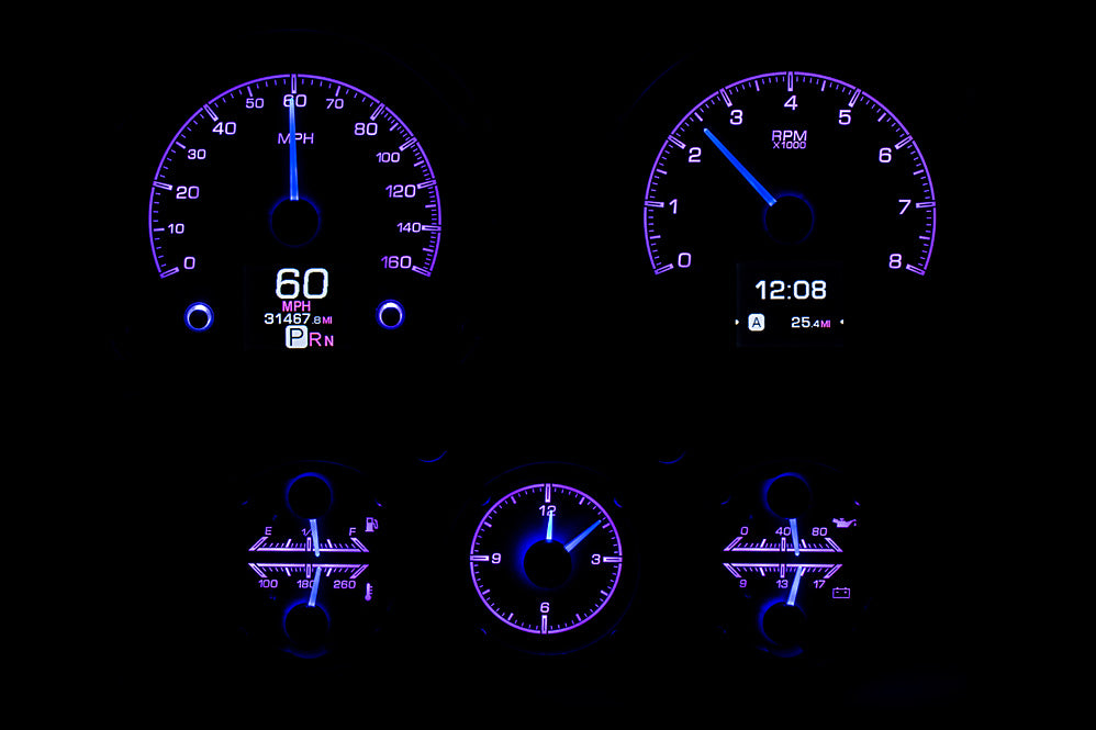 Dakota Digital Gauges, 1967 Camaro Dakota Digital HDX With Console Gauges