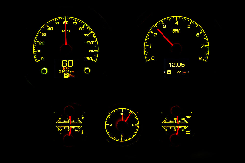 Dakota Digital Gauges, 1967 Camaro Dakota Digital HDX With Console Gauges