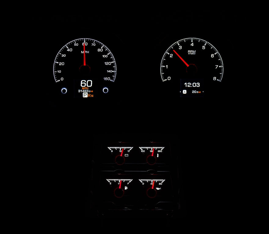 Dakota Digital Gauges, 1968 Camaro Dakota Digital HDX With Console Gauges
