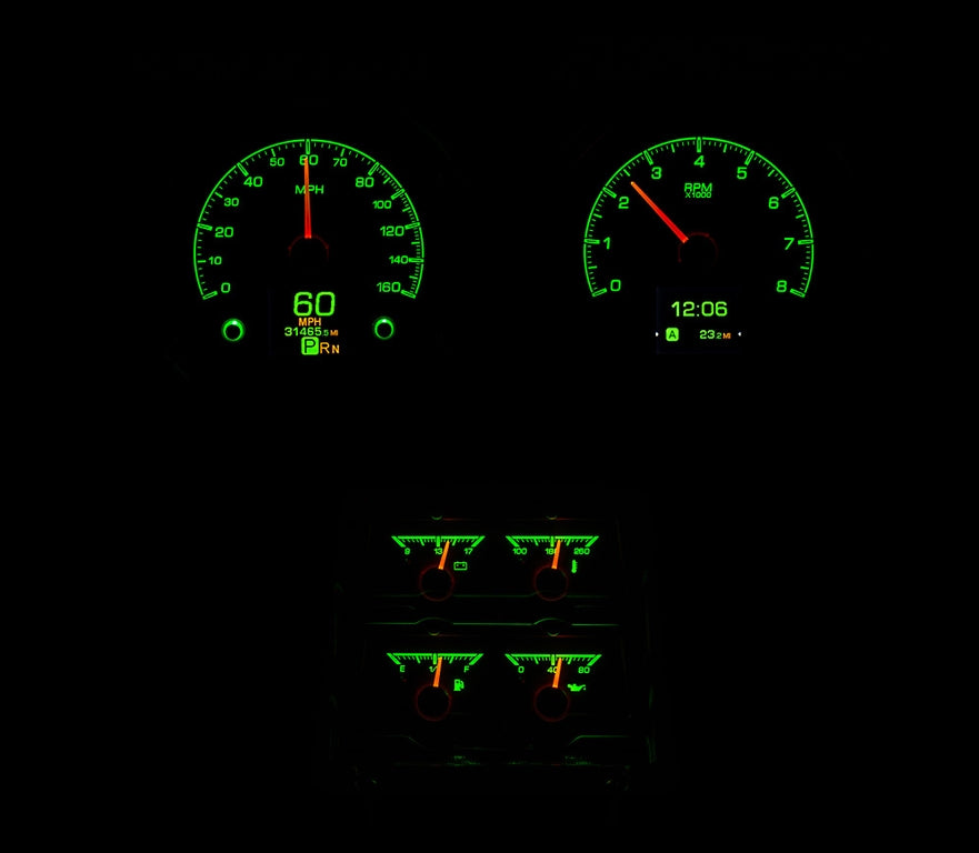 Dakota Digital Gauges, 1968 Camaro Dakota Digital HDX With Console Gauges