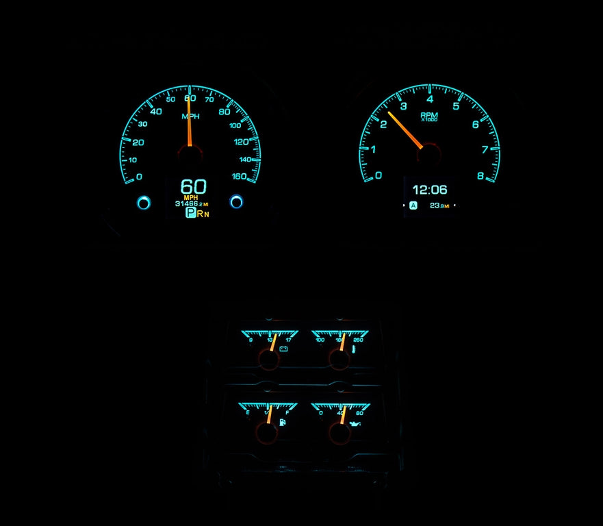Dakota Digital Gauges, 1968 Camaro Dakota Digital HDX With Console Gauges