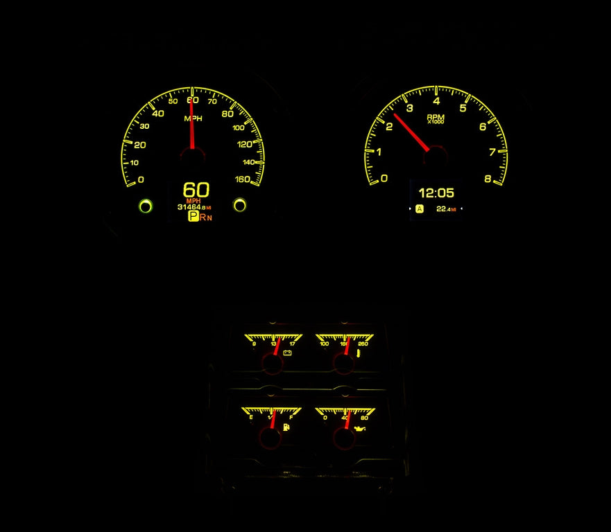 Dakota Digital Gauges, 1968 Camaro Dakota Digital HDX With Console Gauges