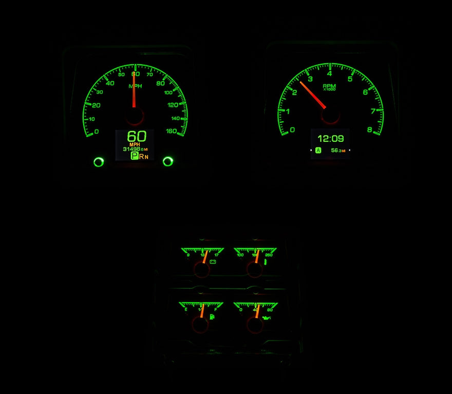 Dakota Digital Gauges, 1969 Camaro With Console Gauges HDX