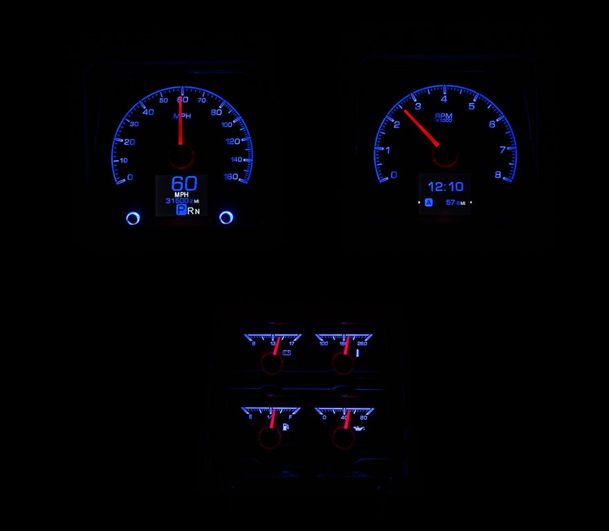 Dakota Digital Gauges, 1969 Camaro With Console Gauges HDX