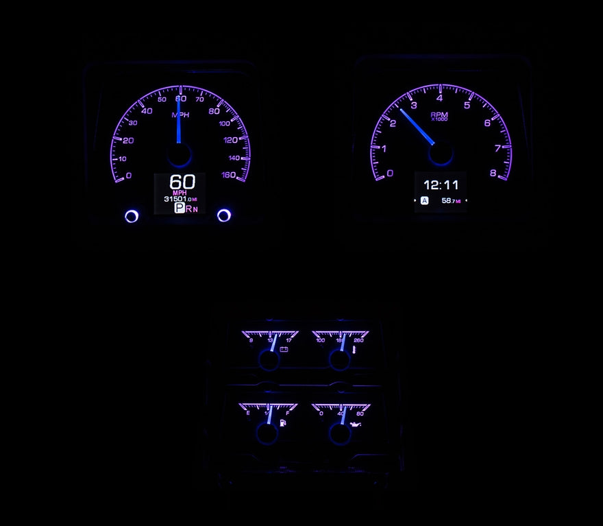 Dakota Digital Gauges, 1969 Camaro With Console Gauges HDX