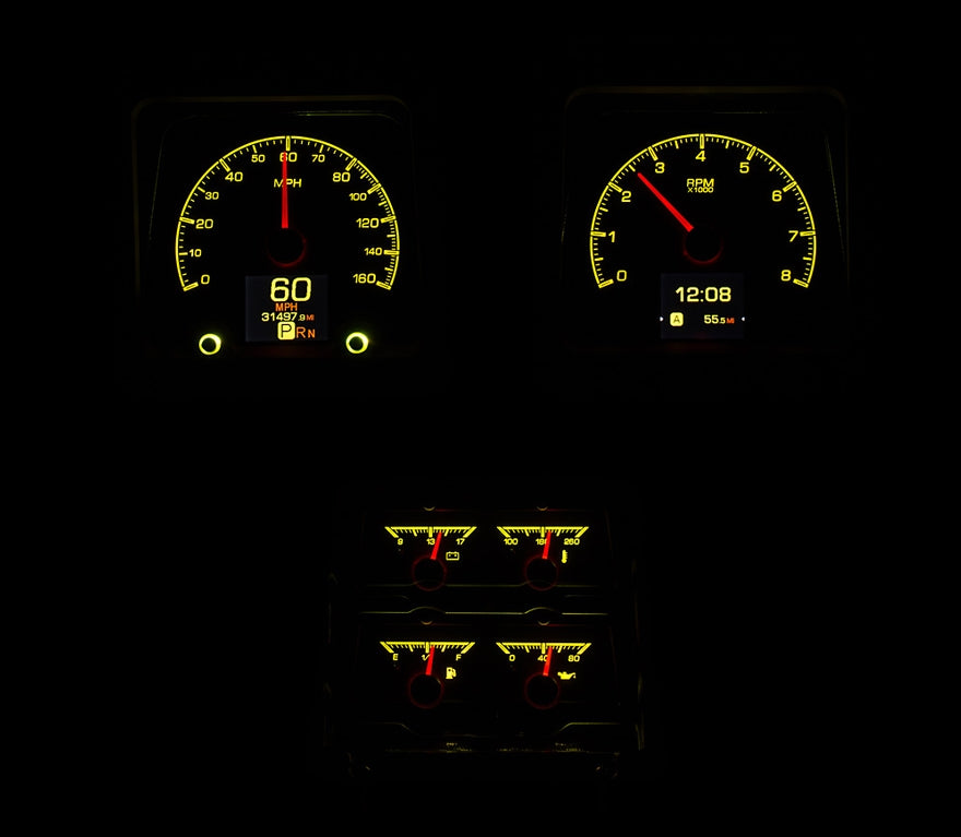 Dakota Digital Gauges, 1969 Camaro With Console Gauges HDX