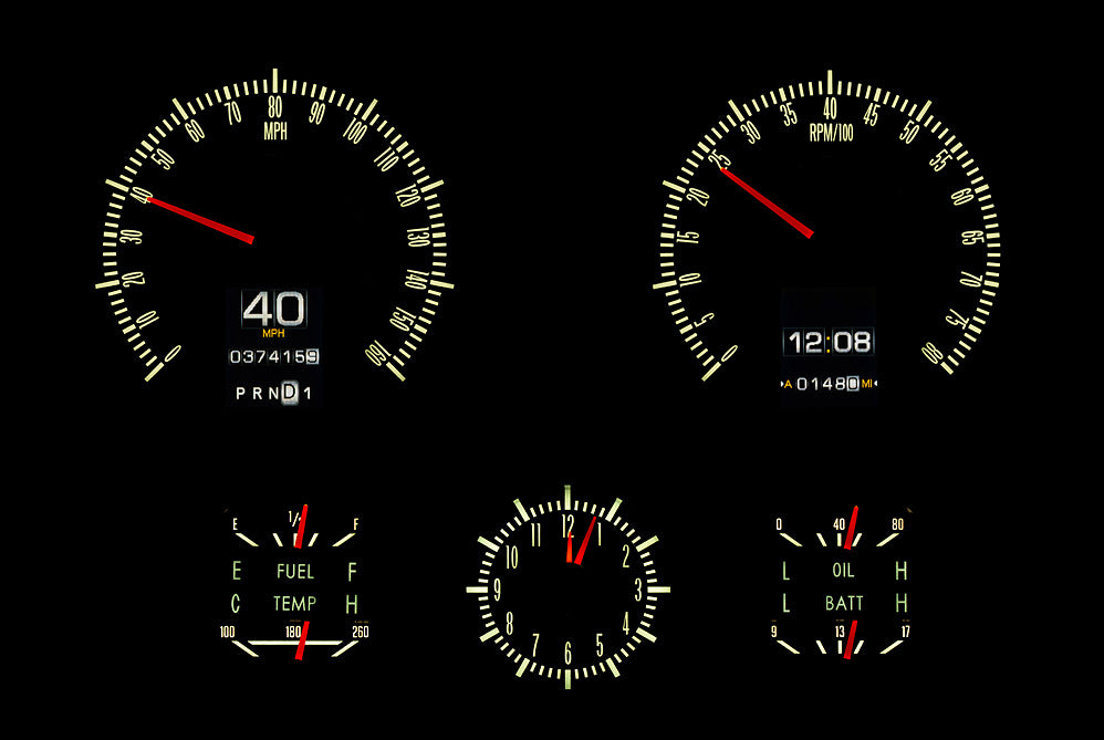 Dakota Digital Gauges, 1967 Camaro with Console Gauges RTX