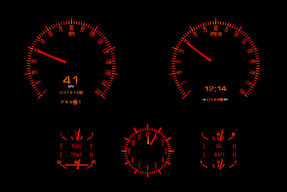 Dakota Digital Gauges, 1967 Camaro with Console Gauges RTX