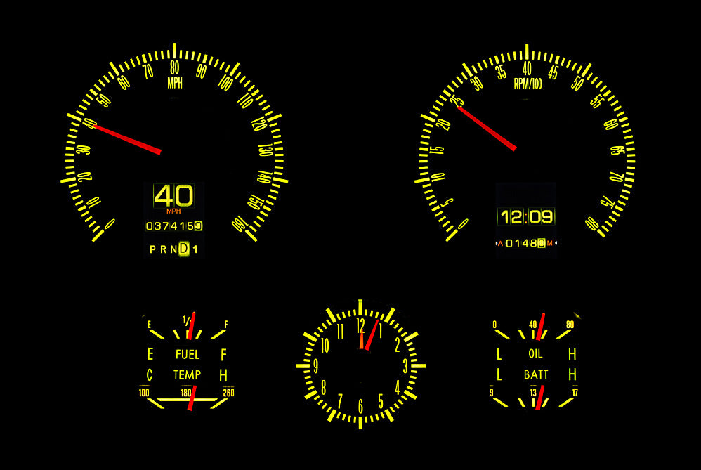 Dakota Digital Gauges, 1967 Camaro with Console Gauges RTX