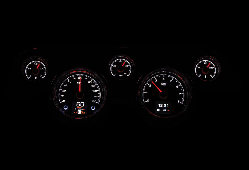Dakota Digital Gauges, 1967-1968 Ford Mustang Dakota Digital HDX