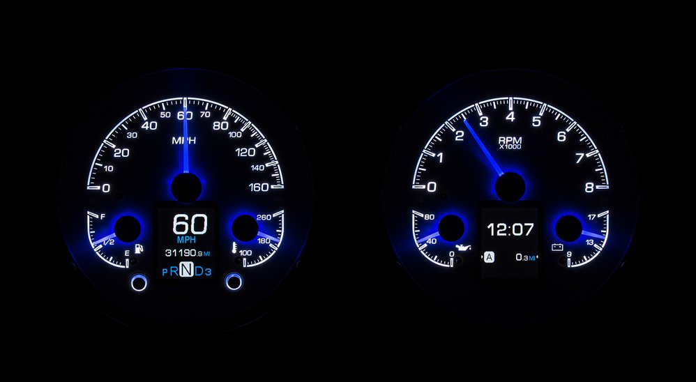 Dakota Digital Gauges, 1967-1968 Camaro HDX Without Console Gauges