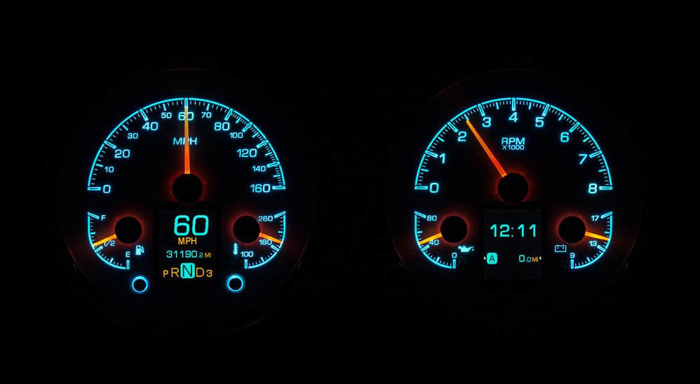 Dakota Digital Gauges, 1967-1968 Camaro HDX Without Console Gauges