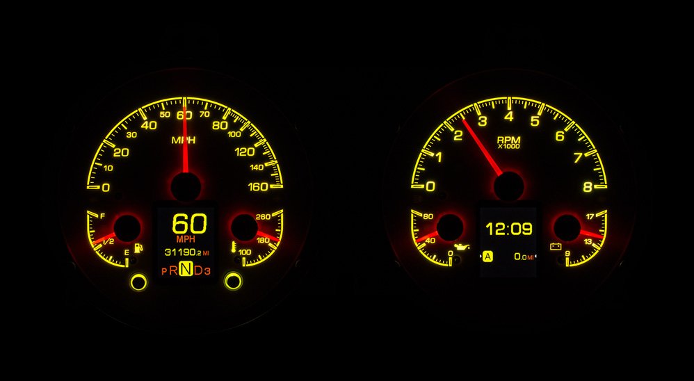 Dakota Digital Gauges, 1967-1968 Camaro HDX Without Console Gauges