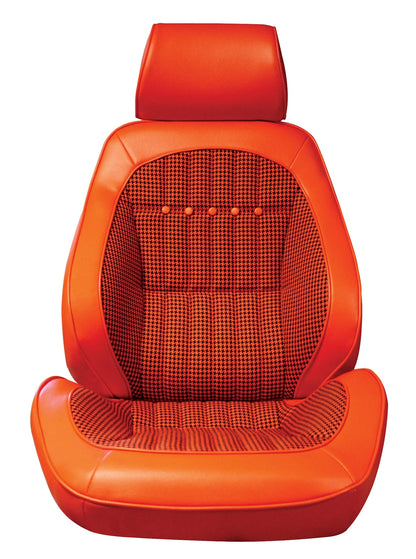 Assembled Seats, 1969 Camaro Touring II Deluxe Houndstooth Bucket - PR