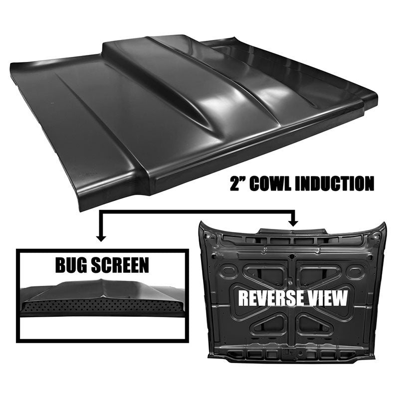 Hood, 1979-1980 Chevrolet Truck Cowl 2"