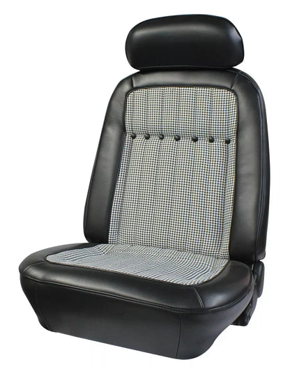 Assembled Seats, 1969 Camaro Deluxe Houndstooth Bucket - PR