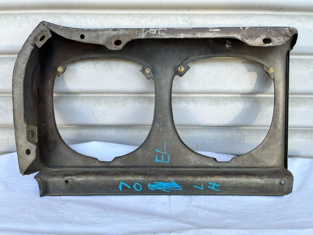 Used Original GM 1970 Chevrolet EL Camino Driver Side Headlight Fender Ext