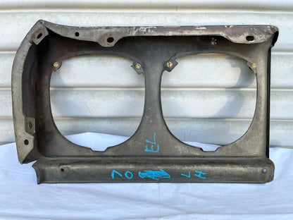Used Original GM 1970 Chevrolet EL Camino Driver Side Headlight Fender Ext