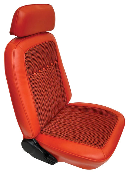 Assembled Seats, 1969 Camaro Deluxe Houndstooth Bucket - PR