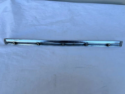 USED ORIGINAL GM 1964 CHEVROLET IMPALA GLOVE BOX DOOR EMBLEM CHROME TRIM MOLDING